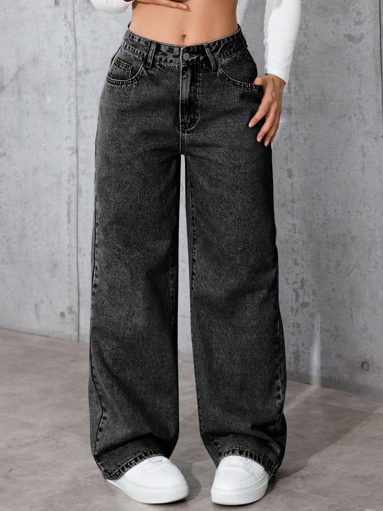 Women's Spicy Style High Waist Straight Loose Pants