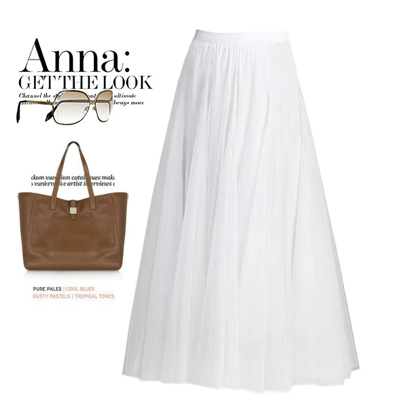 Oversized Gauze A- Line Drape Fairy Skirt