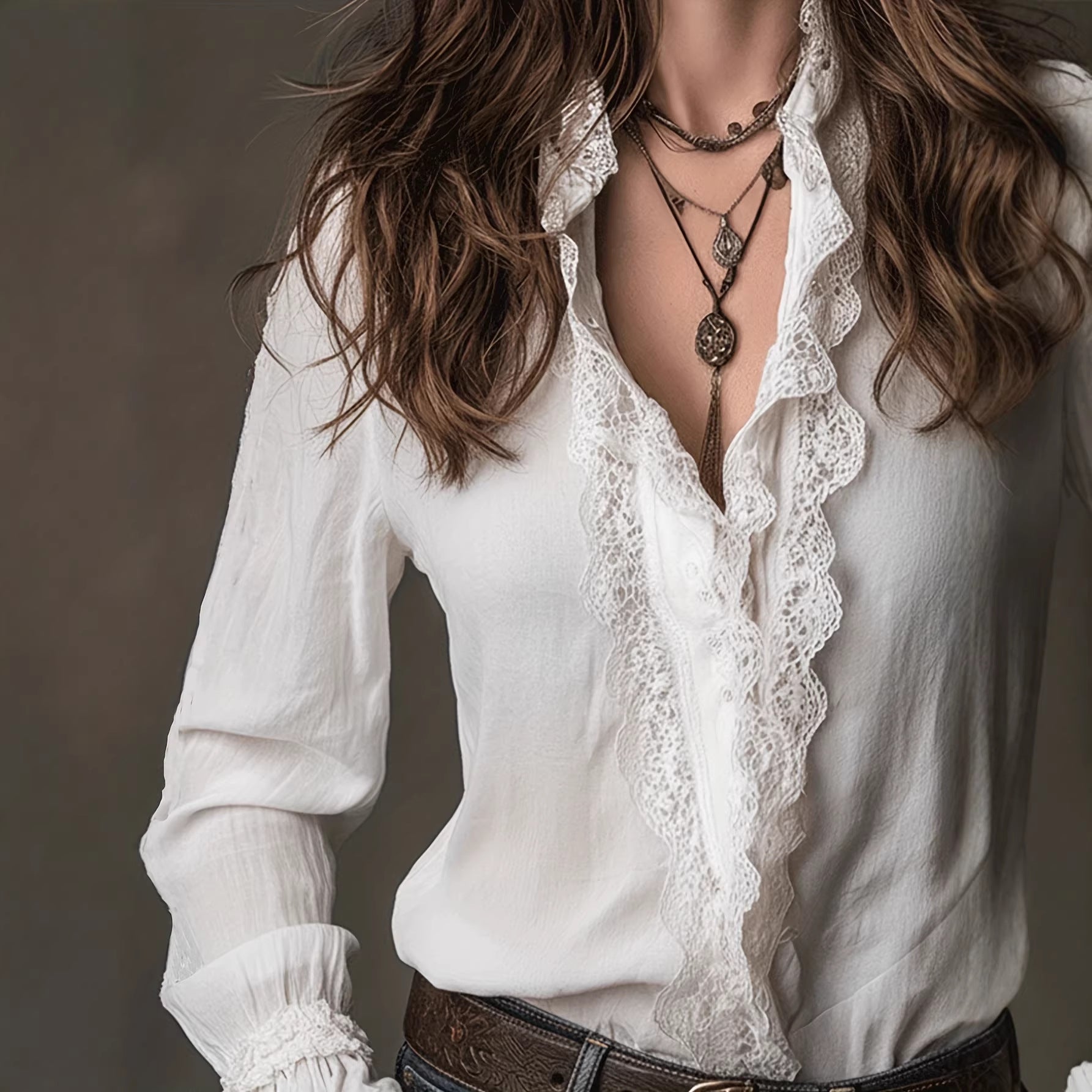 Women's Shirt Design Stitching Thin Small Long Sleeve Tops
