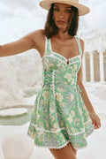 Creative Personalized Fashion Linen Sleeveless Lace Dress