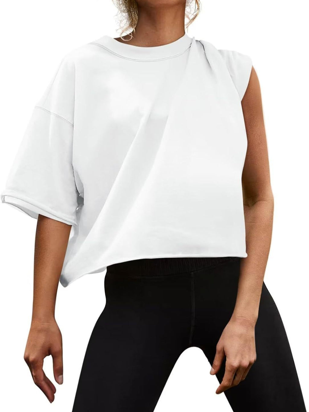 Sports Sleeve Yoga Leisure Workout Loose Women's T-shirt
