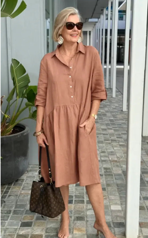 Durable Women's Loose Casual Elegant Commuter Dress