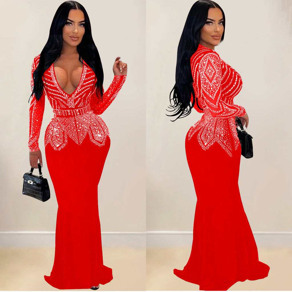 Innovative Popular Women's Fashion Wear Rhinestone Dress