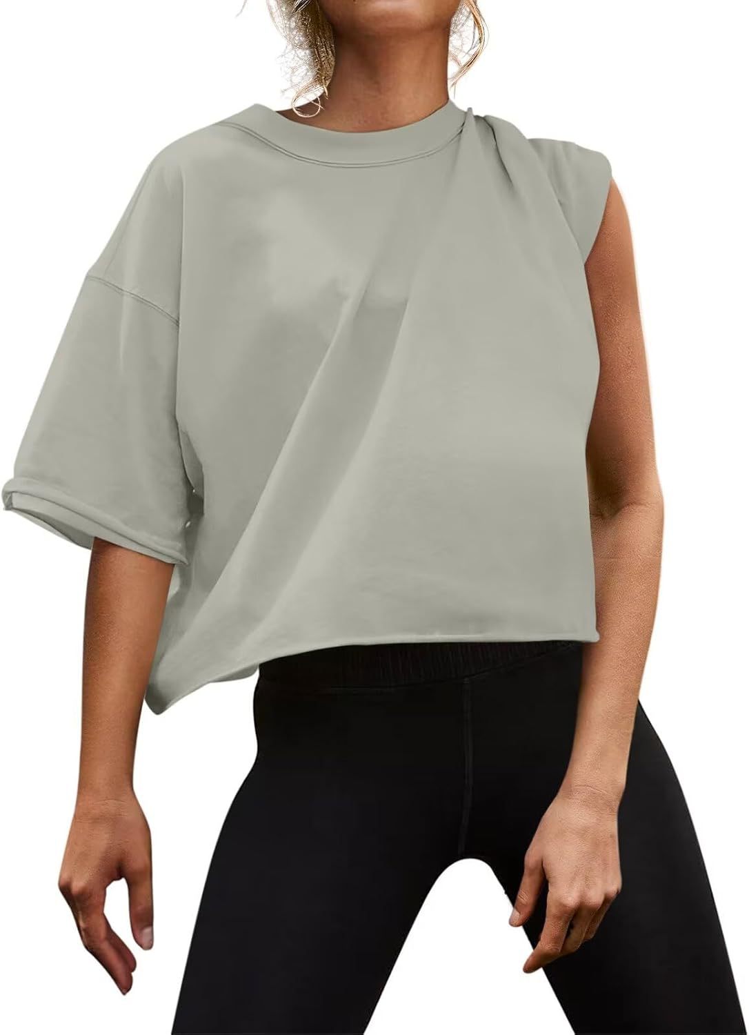 Sports Sleeve Yoga Leisure Workout Loose Women's T-shirt