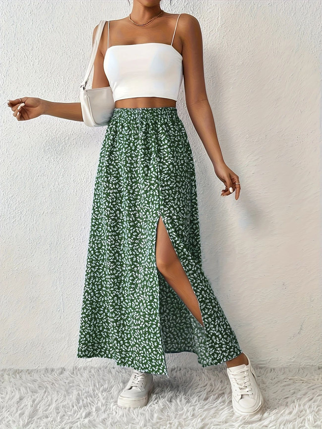 Holiday Oriented Fashion Casual Floral Print Skirt