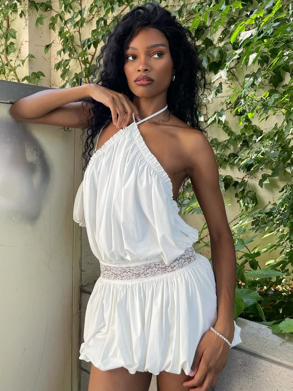 Women's Beautiful Back Halter Sexy Slimming Summer Dress
