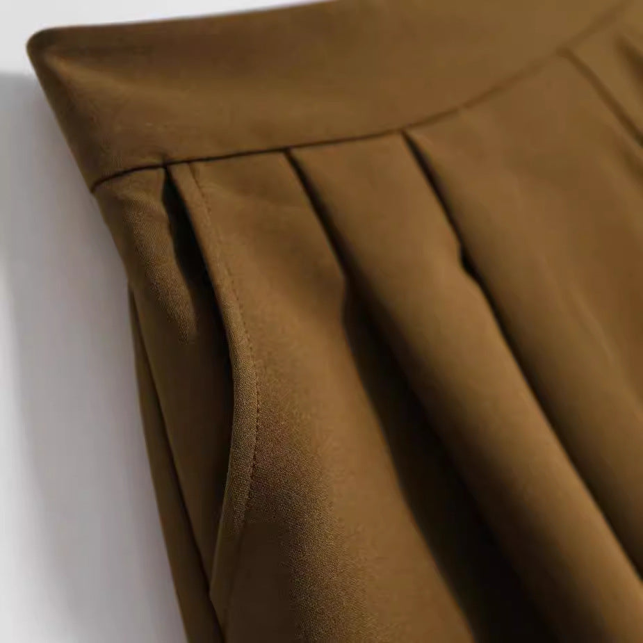 Original Single Hepburn Style High Waist A- Line Slimming Skirt