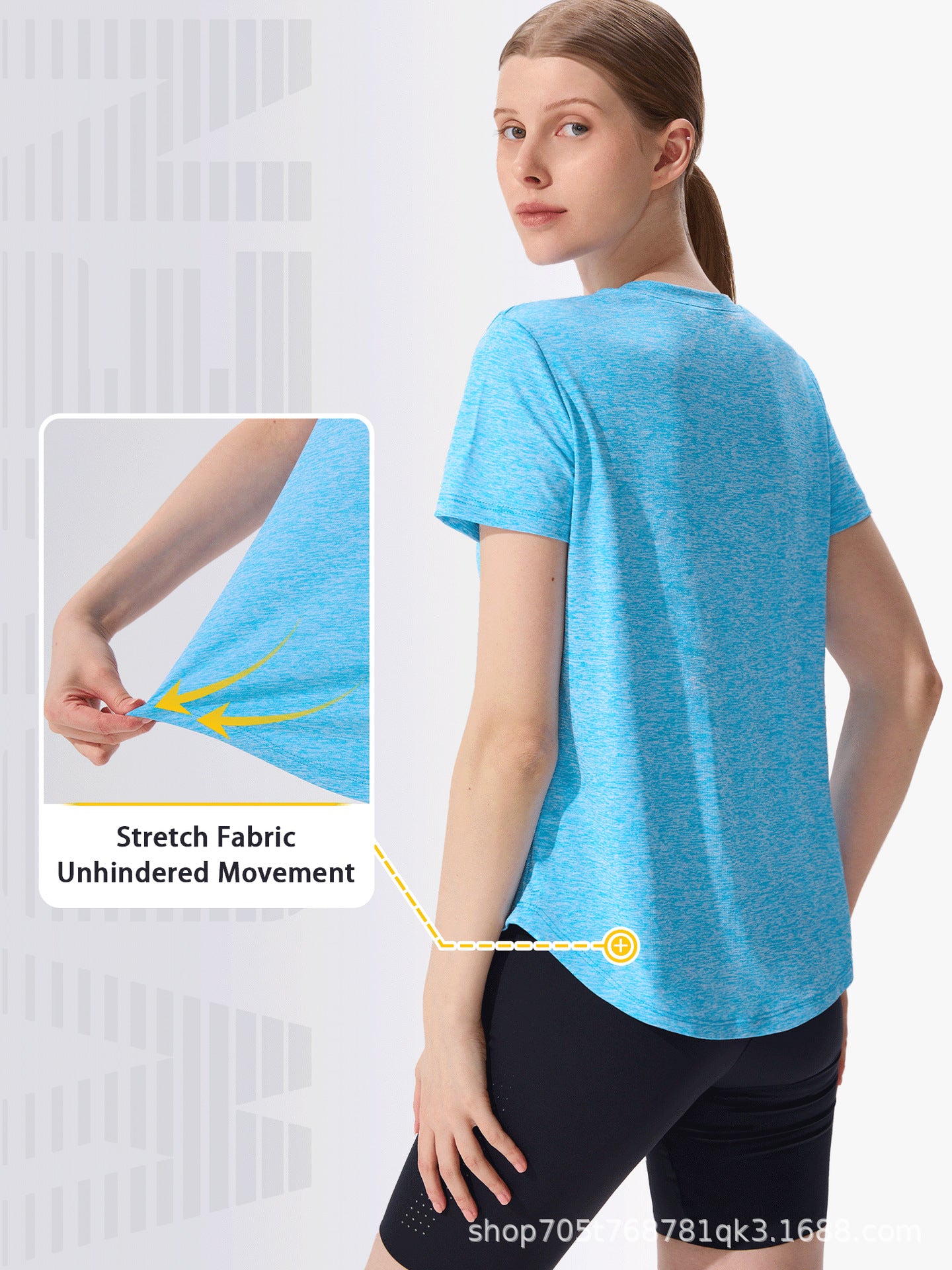 Women's Short-sleeved Shirt Fitness Lightweight Loose Sports Women's T-shirt