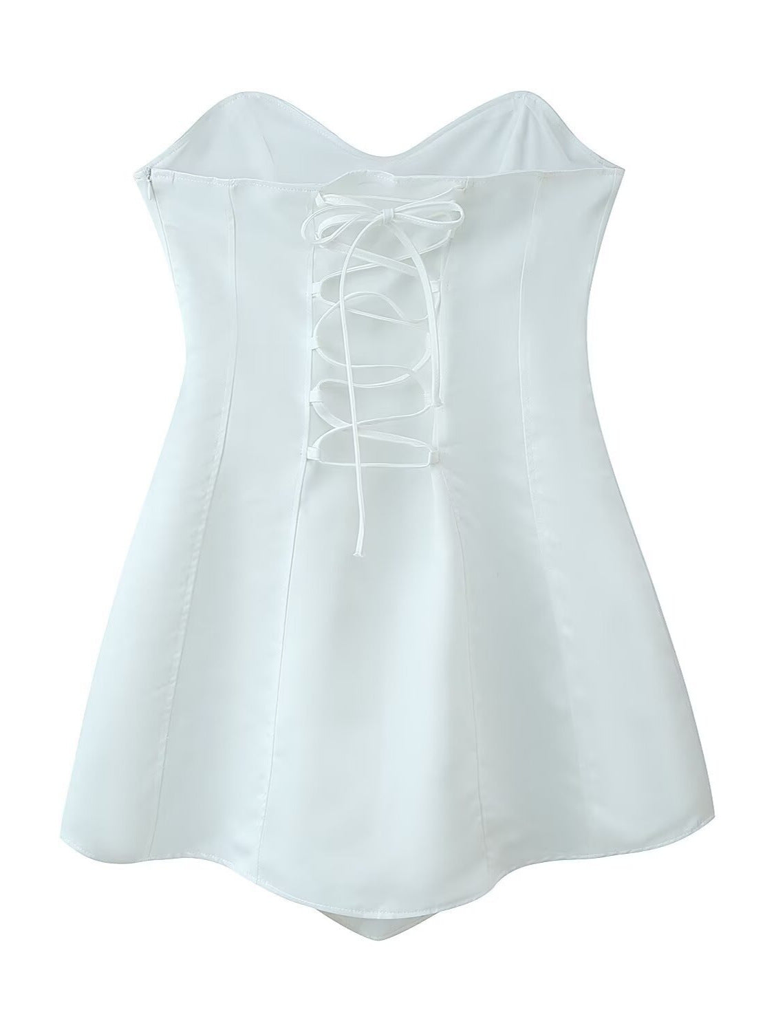 Women's Fashion Elegant Tube Corset Back Dress