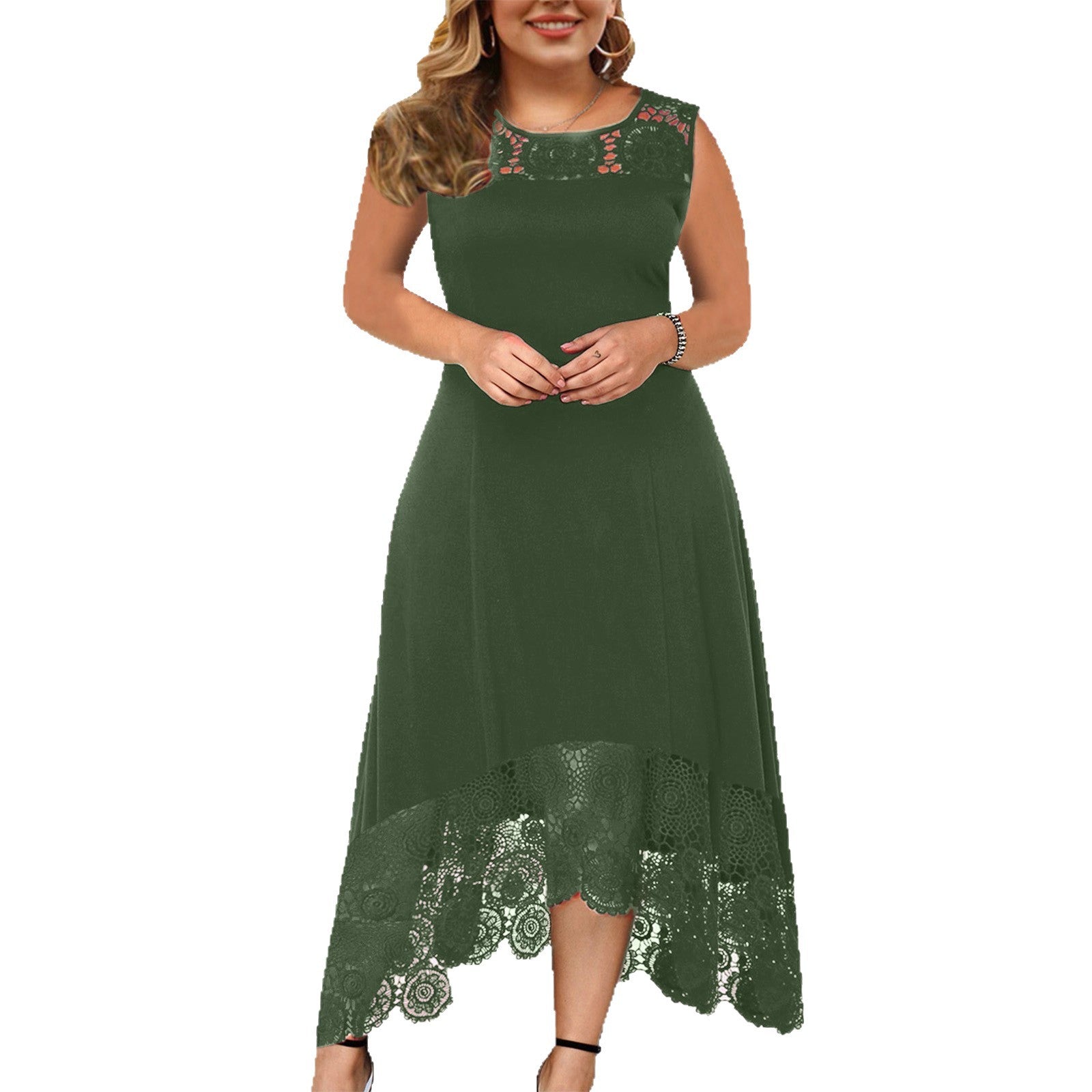 Pretty Attractive Women's Round Neck Printed Plus Size