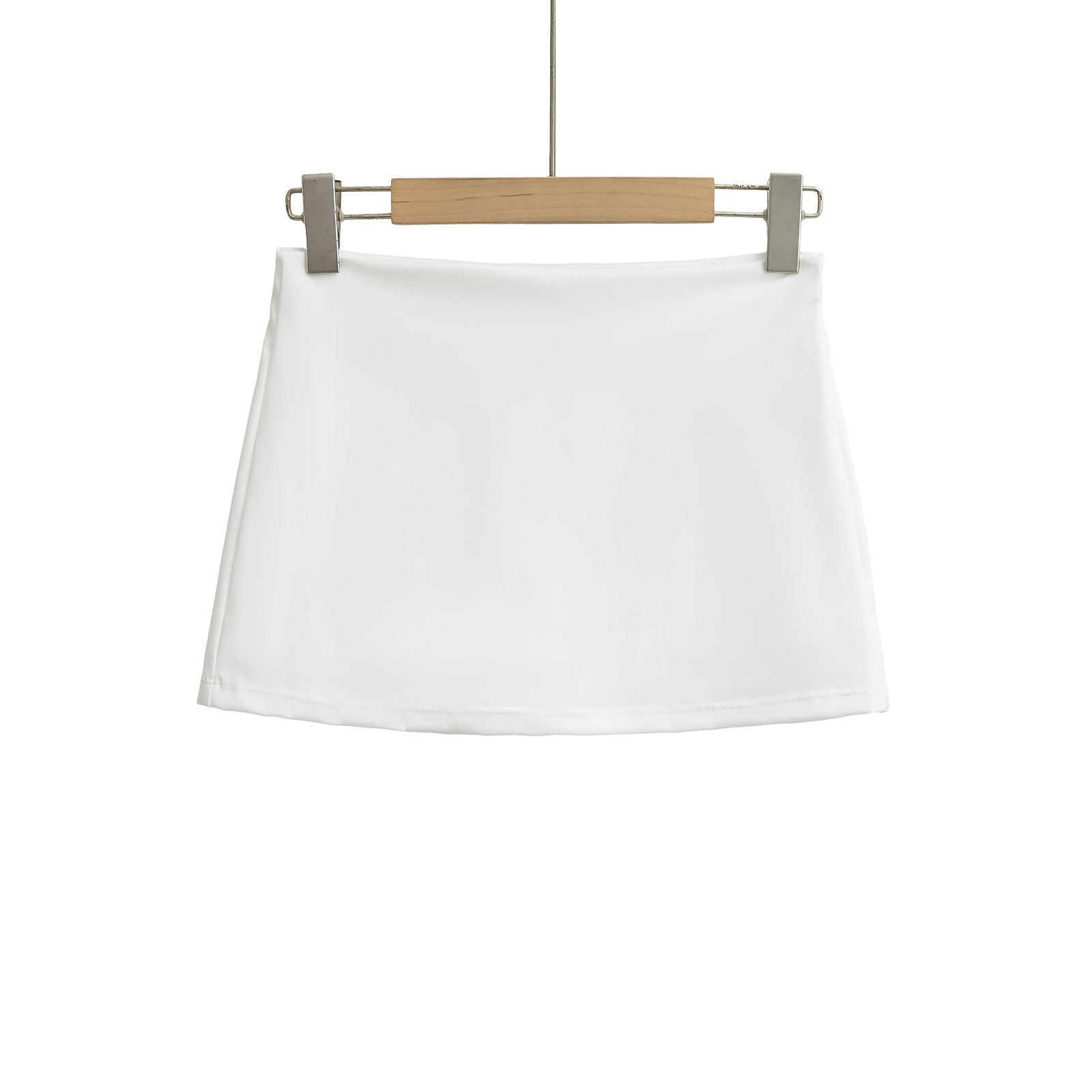 Spring Solid Color Simple Basic Yoga Sheath With Skirts
