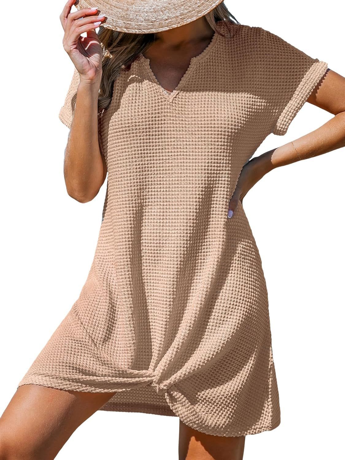 Women's Beach Sun Protection Casual Twist Dress