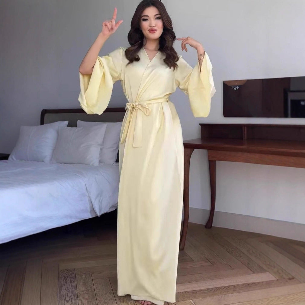 Women's Autumn Fashion Short-sleeved Long Set Coats