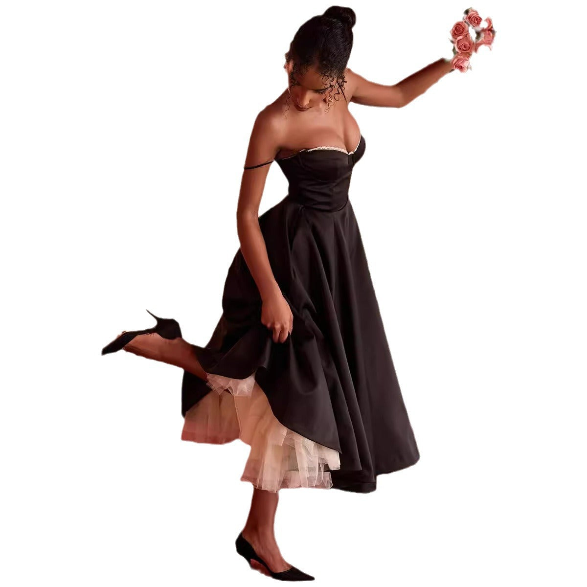 Women's Sexy Brace Sleeveless Pettiskirt Maxi Clothing