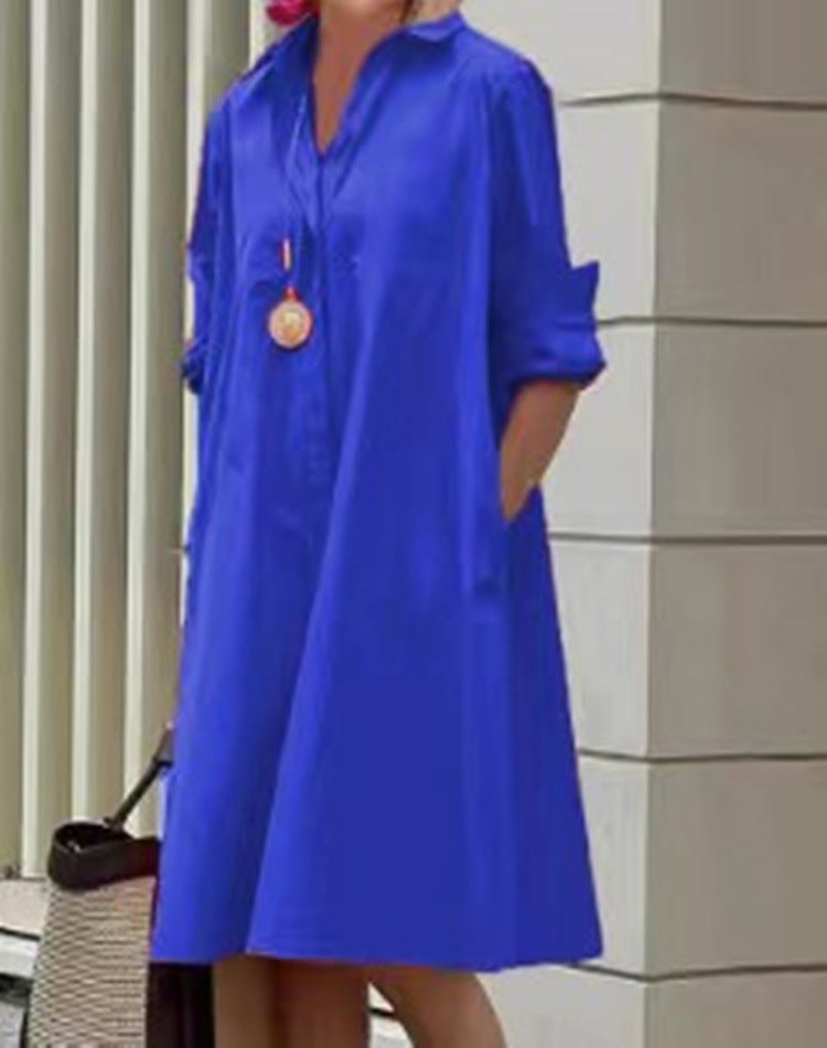 Colorful Blooming Summer Comfortable Shirt Digital Dress