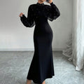 Durable Women's Spring Lace Stitching Hip Dress