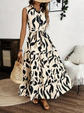 Charming Women's Temperament Printed Long Sleeve Dress