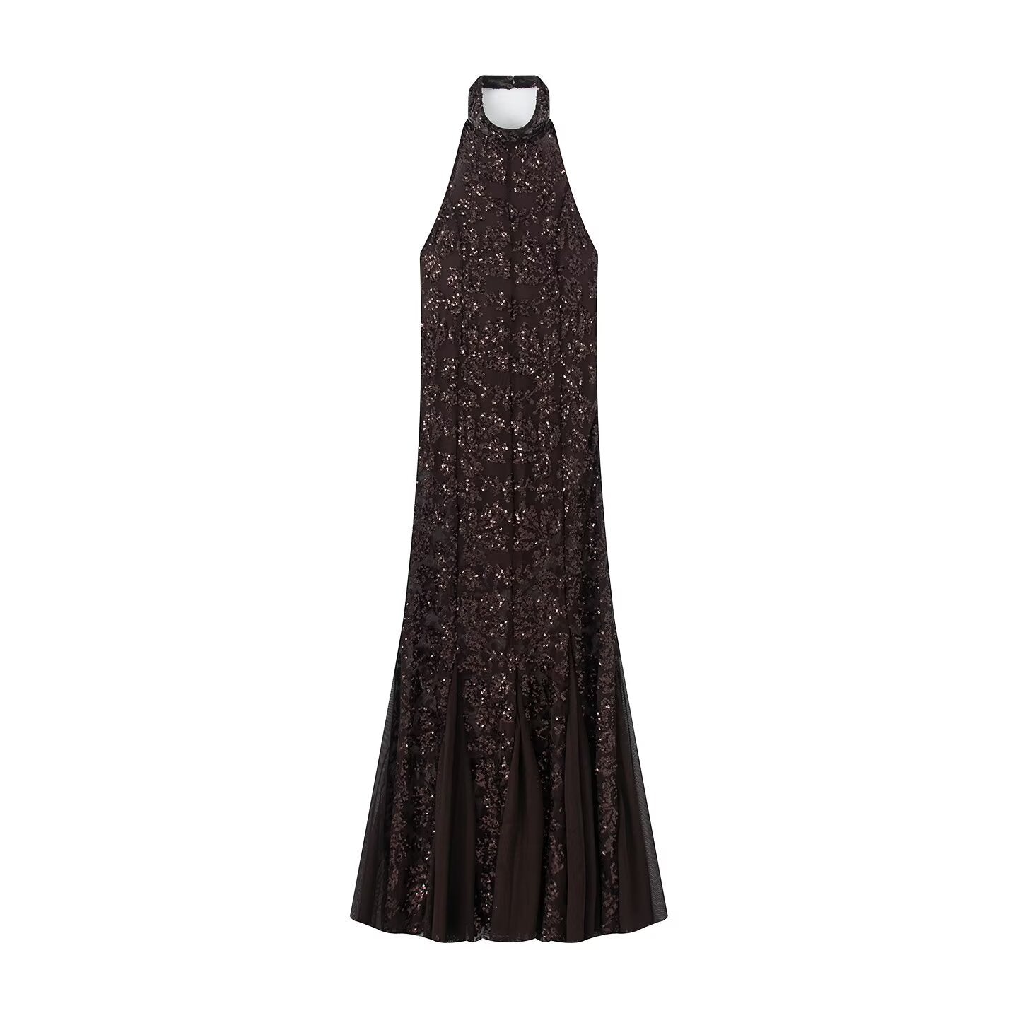 Women's Summer Fashionable Sequins Hanging Collar Small Clothing