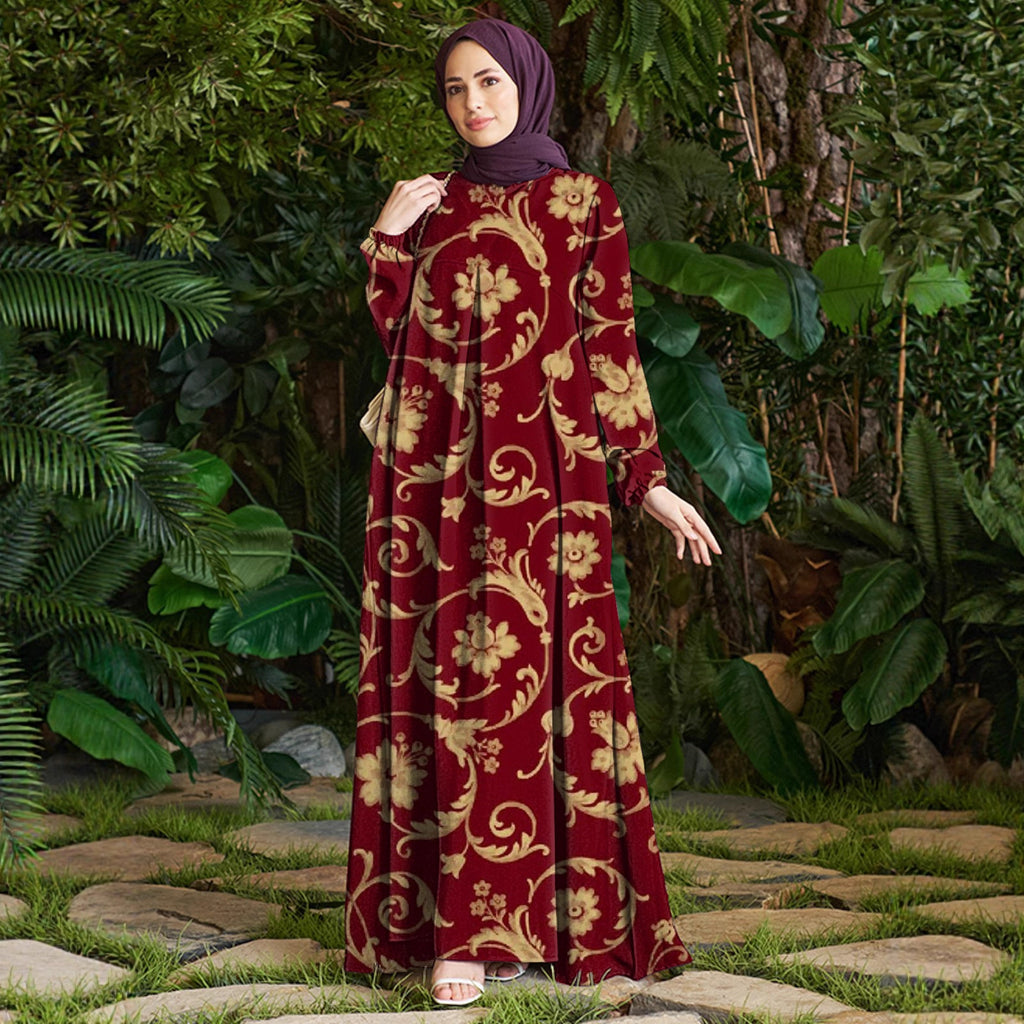 Unique Graceful Charming Autumn Fashion Printed Dress