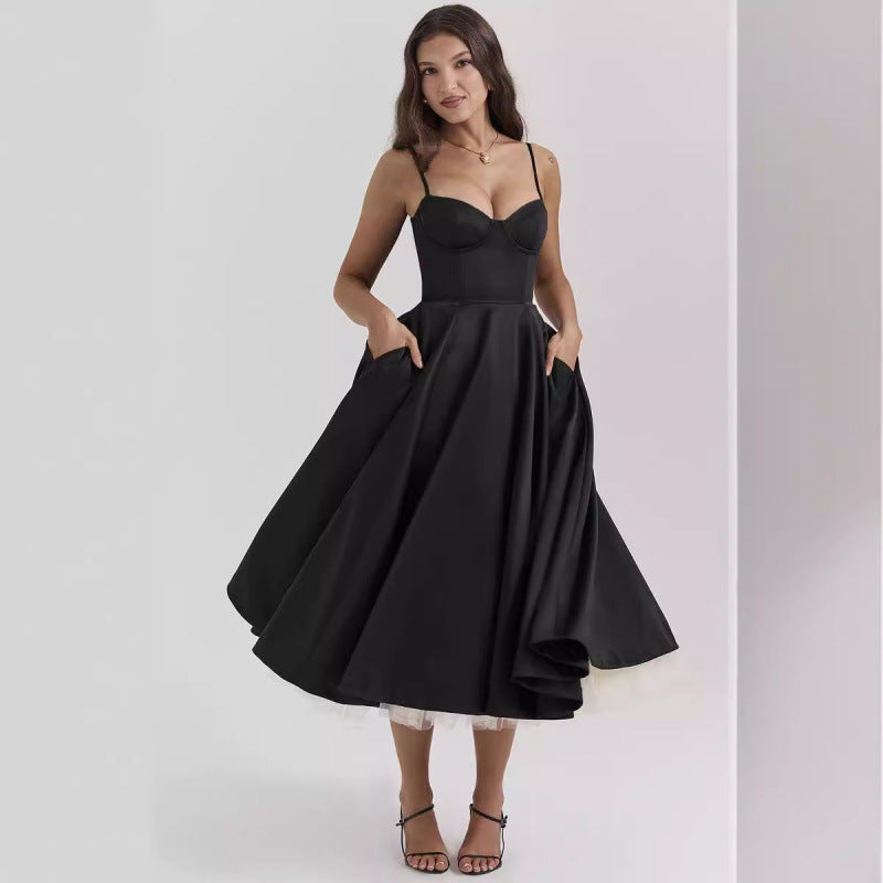 Women's Summer High-grade Princess French Mesh Large Dress