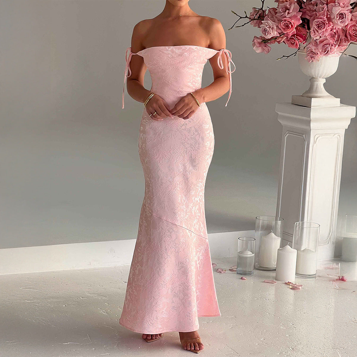 Women's Elegant Hip Spaghetti Straps Summer Dress