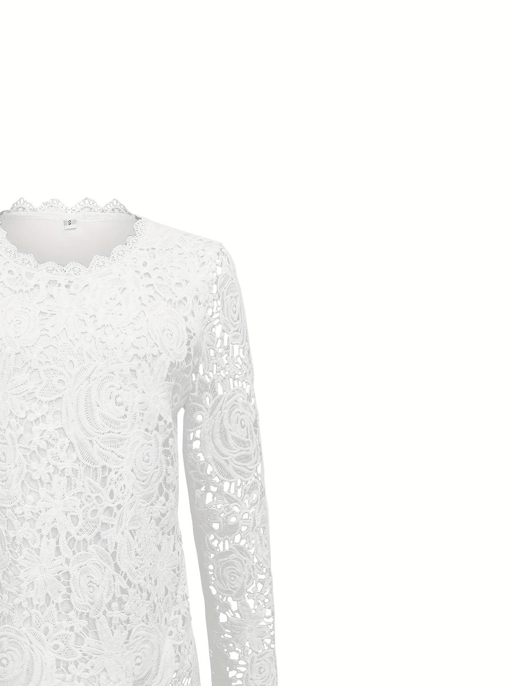 Women's Round Neck Elegant Commuter Light Luxury Long Sleeve Women's T-shirt