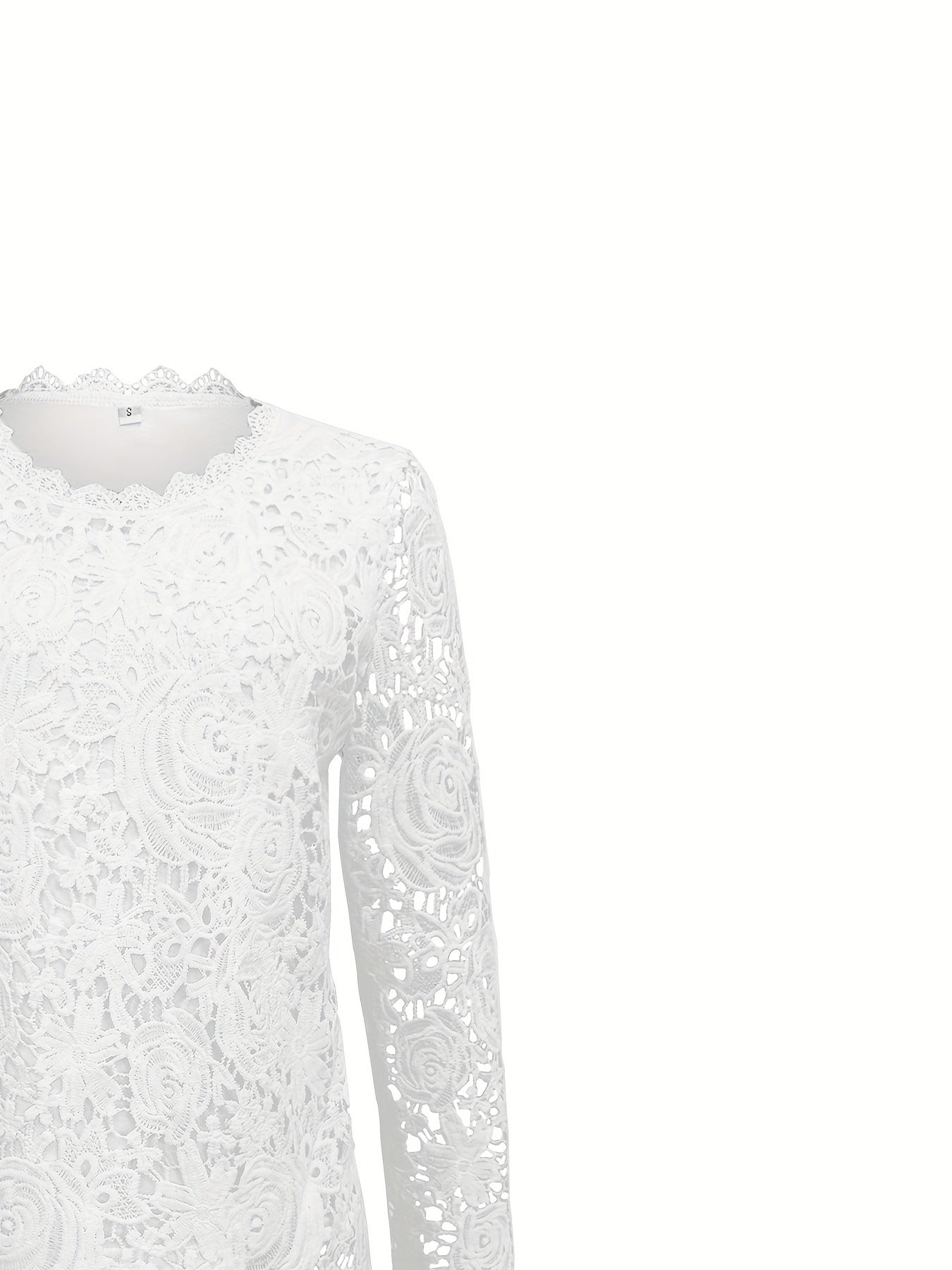 Women's Round Neck Elegant Commuter Light Luxury Long Sleeve Women's T-shirt