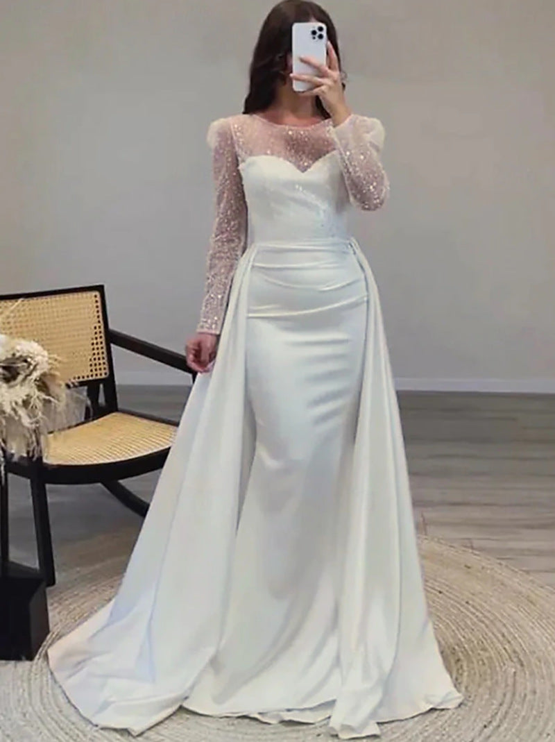Women's Banquet Long-sleeved Elegant Host Temperament Queen Dress
