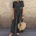 Casual Attractive Denim Style Long Distressed Dress