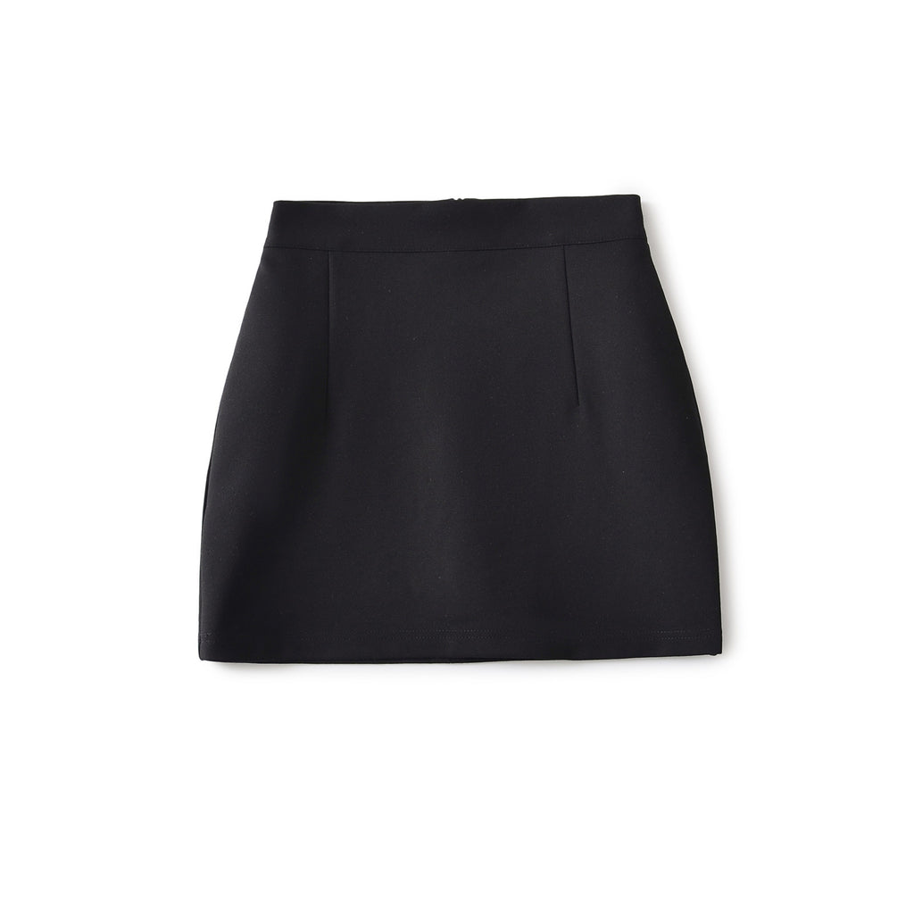 Spring Hot Basic Style High Waist Pure Color Beauty Skirt