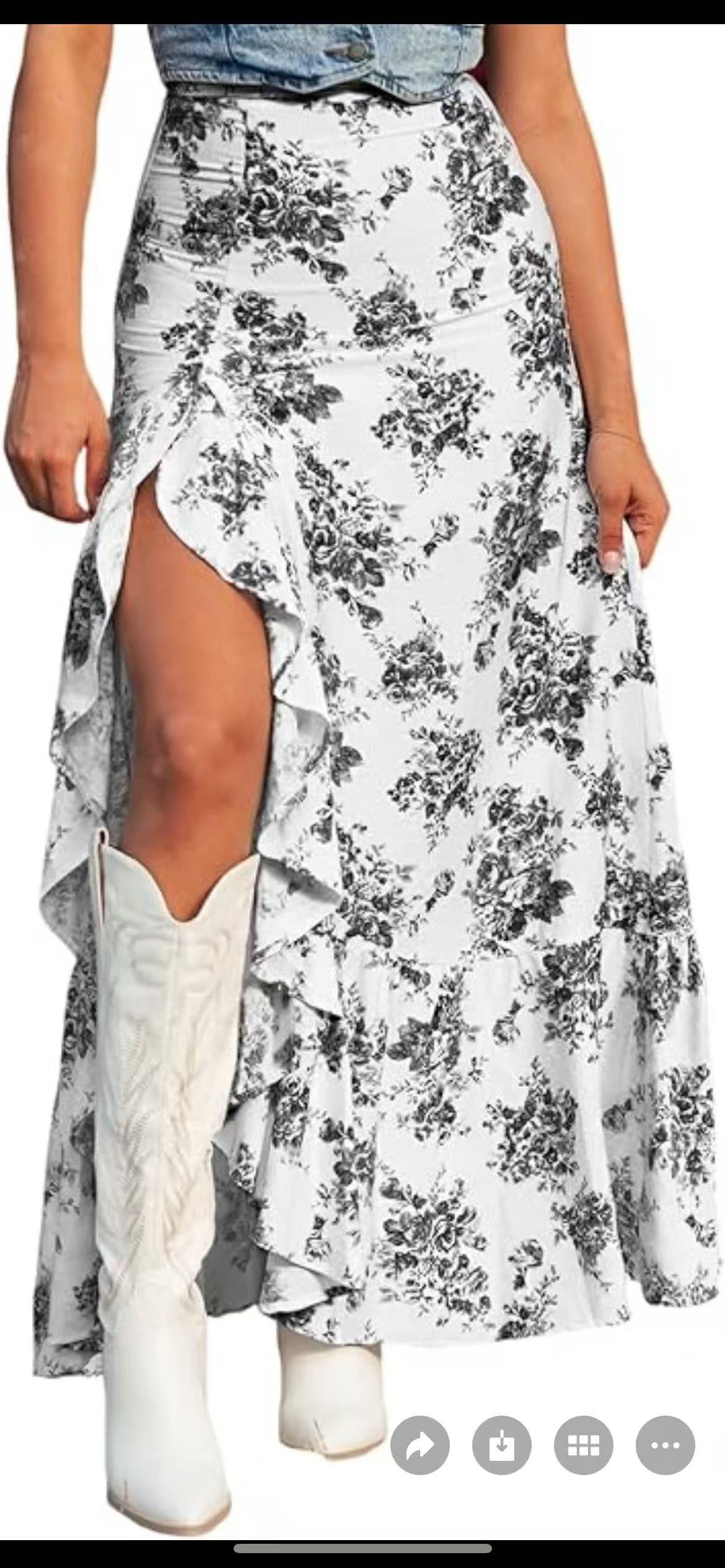 Women's Summer Collapsed Irregular Ruffled Sexy Fashion Skirts