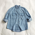 Fairy Pink Shirt Denim Loose Worth Blouse