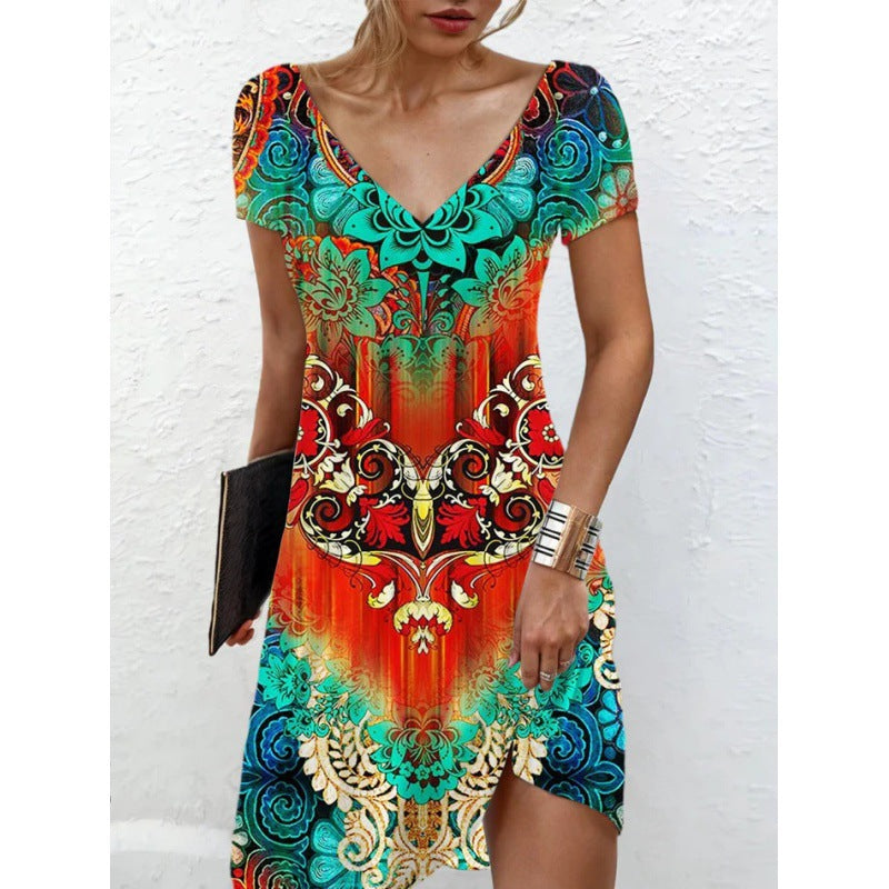 Innovative Women's Summer Casual Printed Sleeves Shorts