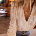 Women's Casual Solid Color Long Sleeve Shirt Blouse