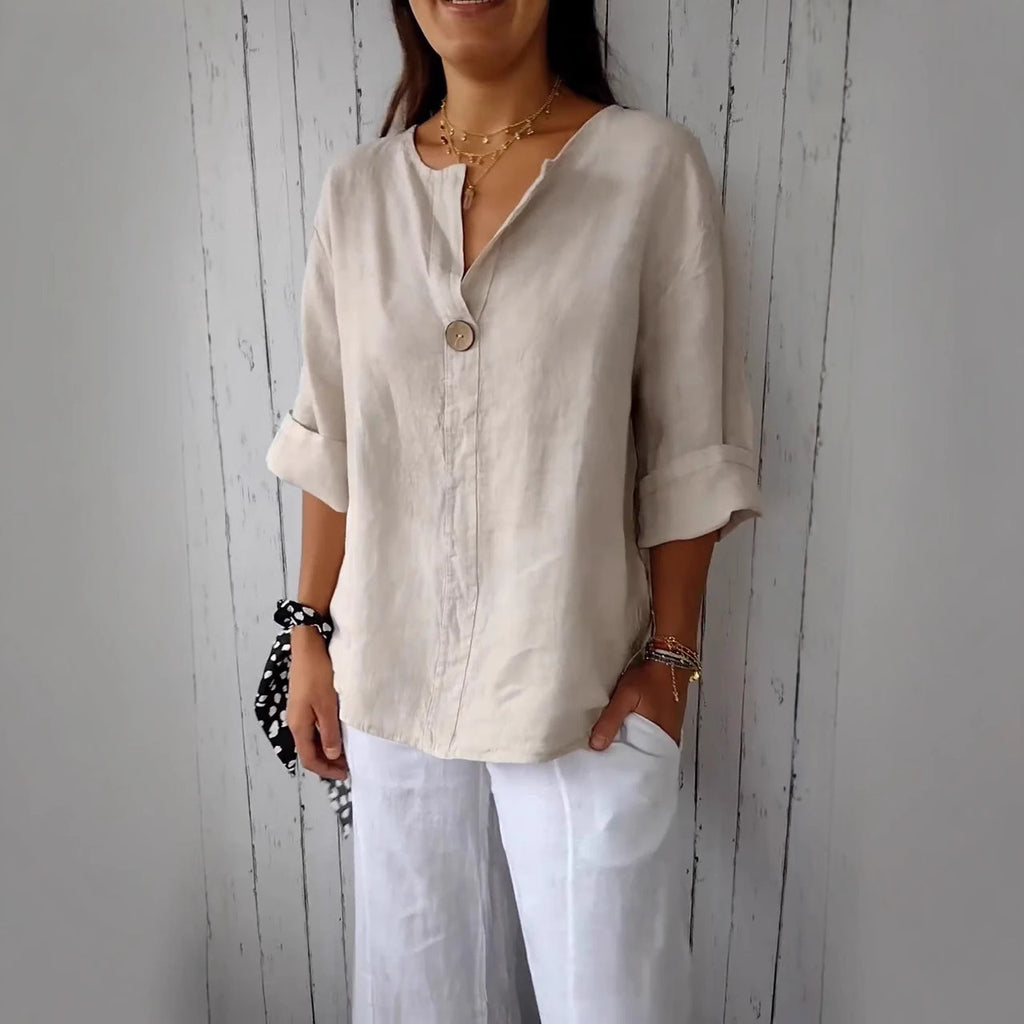 Women's Summer Loose Comfort Casual Cotton Linen Tops