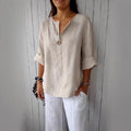 Women's Summer Loose Comfort Casual Cotton Linen Tops
