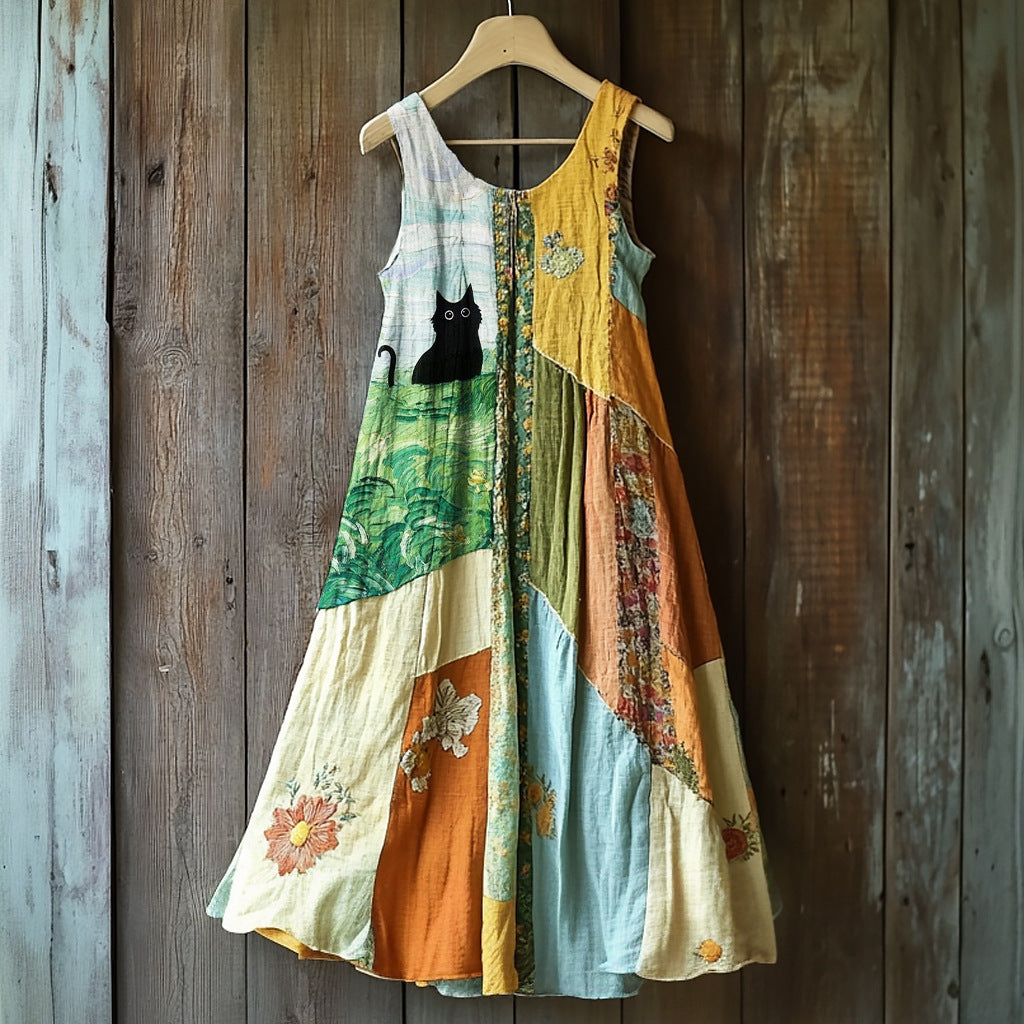 Temperament Fashionable Commuter Pleated Double A- Line Dress