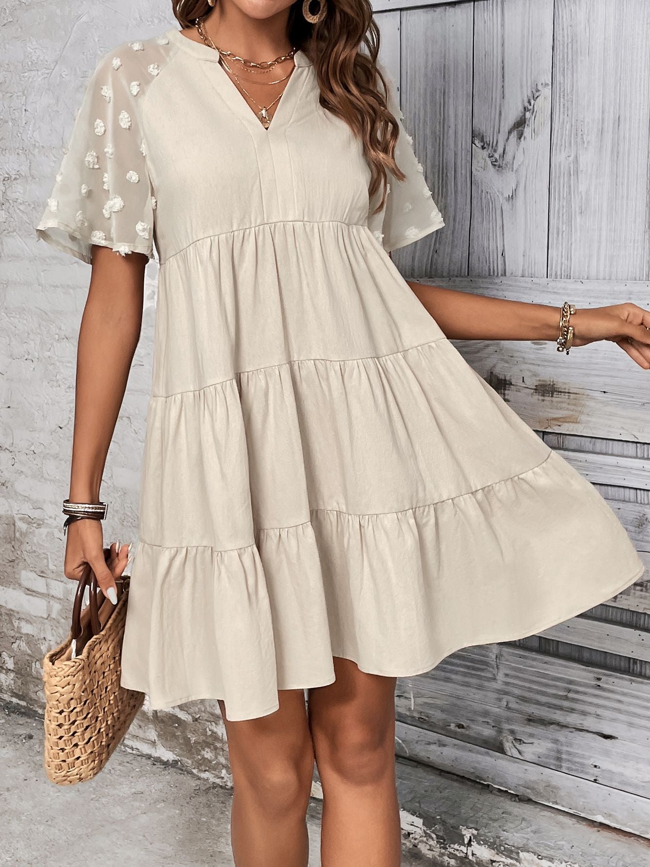 Women's Solid Color Elegant Swing Loose Casual Dress