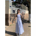 Women's Bandeau Sling For Summer French Style High-grade Waist Slimming Seaside Dress