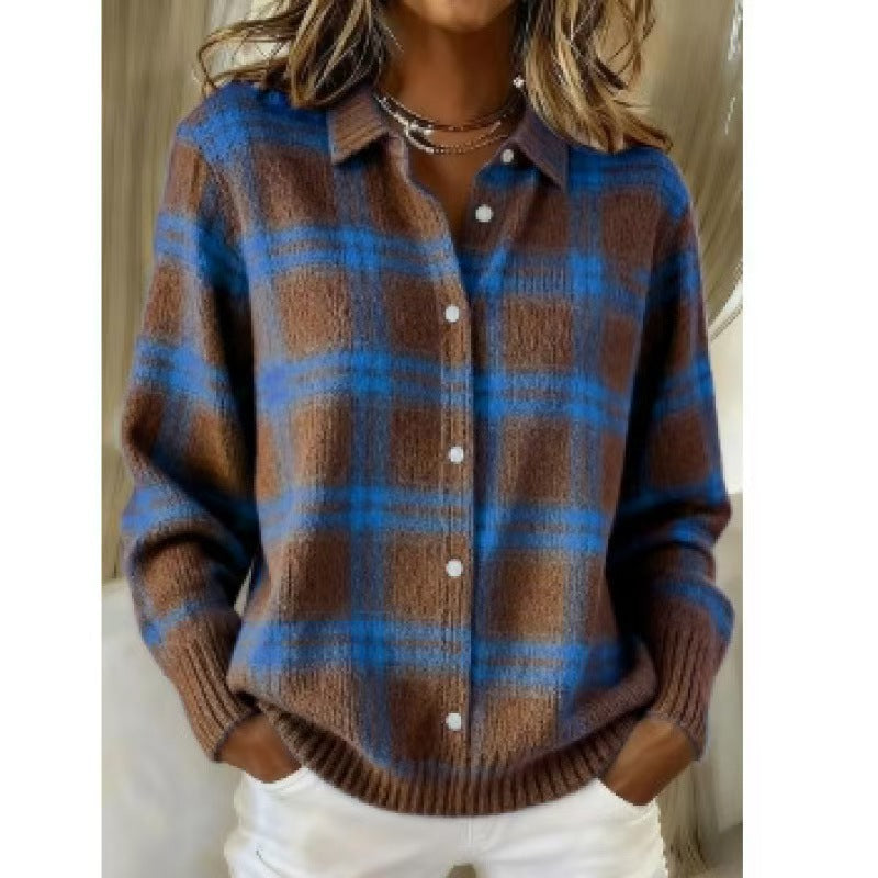 Women's Long-sleeved Winter Large Lapel Effect Inner Cardigans
