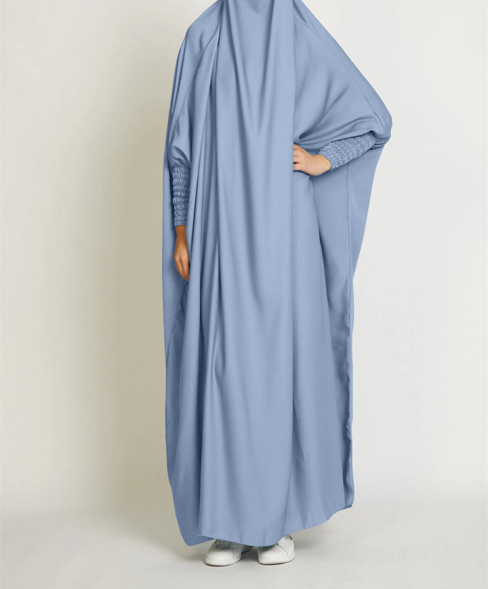 Women's Robe Solid Color Loose Malay Dress