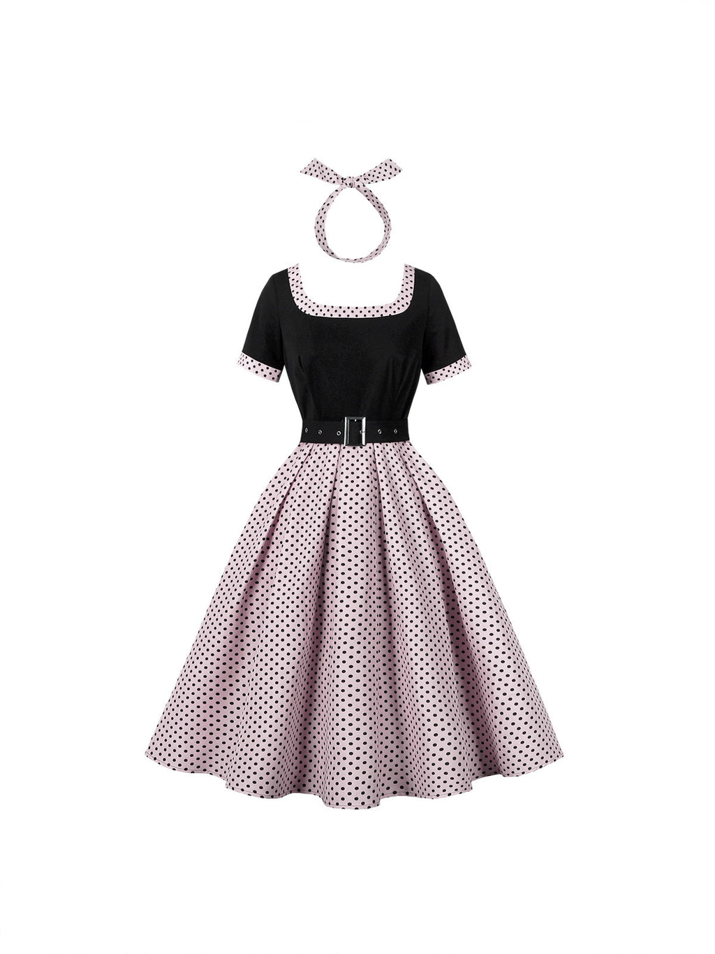 Women's Elegant Retro Party Court Polka Dot Dress