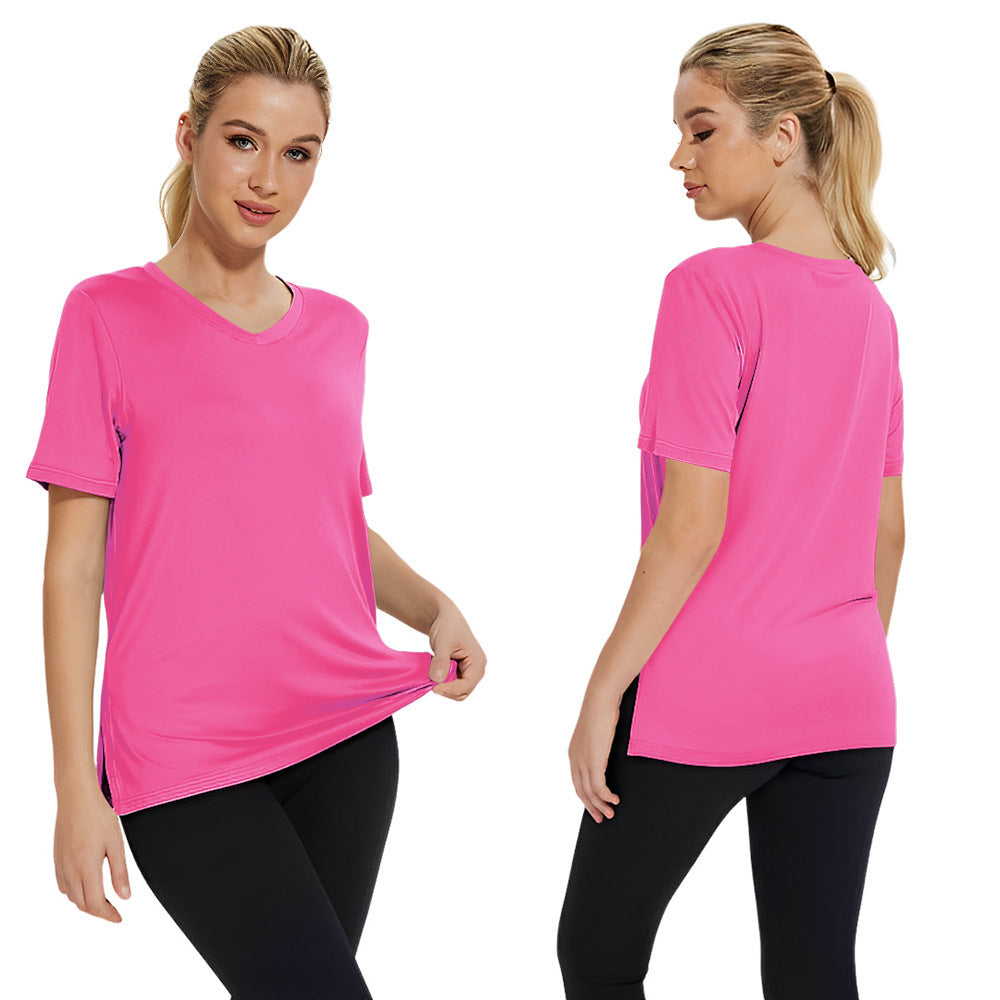 Women's Simple Fashion Pure Color Loose Split Clothing