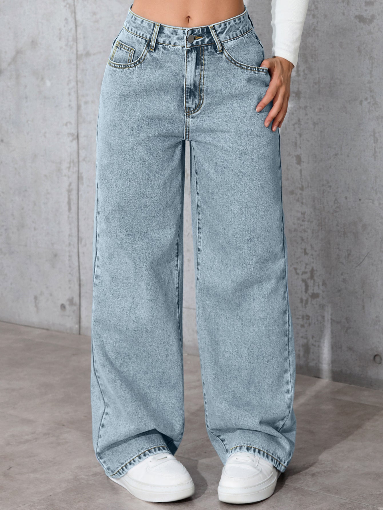Women's Spicy Style High Waist Straight Loose Pants