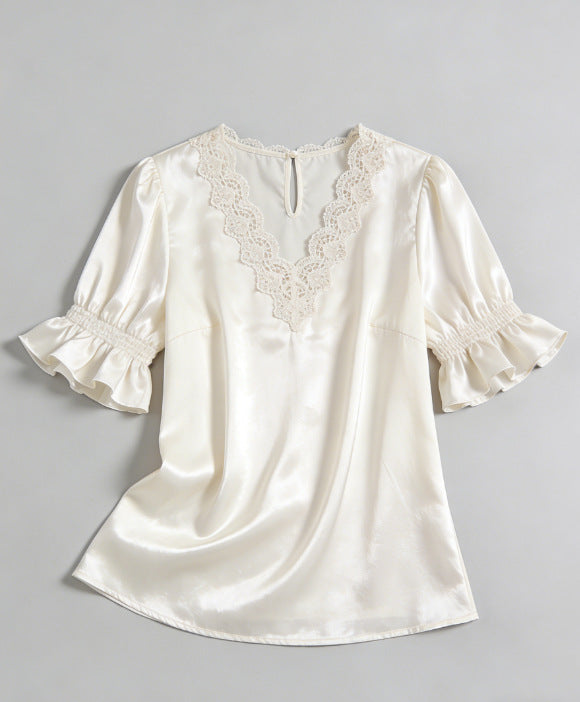 Versatile Beautiful Women's Ruffled For Shirt Blouse