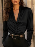 Women's French Entry Lux Style Temperament Commute Blouse