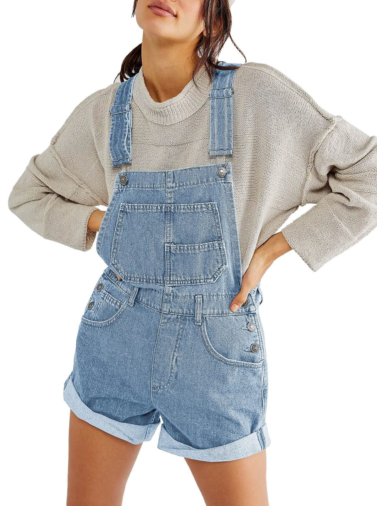 Charming Fashion Women's Loose Shoulder Strap Women's Jeans