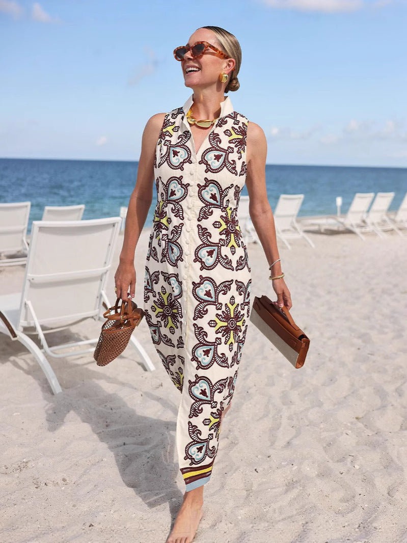 New Creative Casual Fashion Sleeveless Elegant Dress