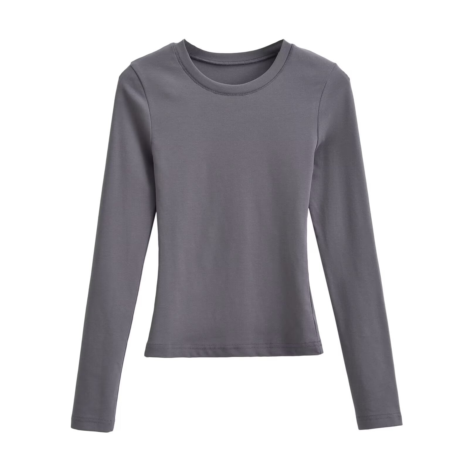 Hot Simple Basic Casual Round Neck Women's T-shirt