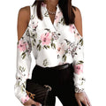 Comfortable Elegant Long Sleeve Printed Shirt Blouse